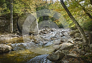 Ausable River in the Adirondack Mountains in Autumn