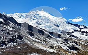 Ausangate Andes mountains with glacier in Peru