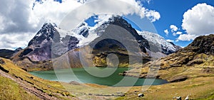 Ausangate Andes mountains in Peru near Cuzco city