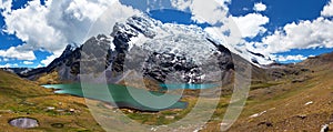 Ausangate Andes mountains in Peru near Cuzco city