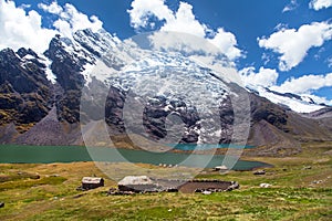 Ausangate Andes mountains in Peru near Cuzco city