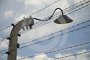 Auschwitz-Birkenau barbed wire