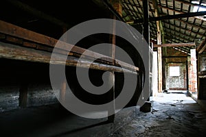 Auschwitz prison barracks