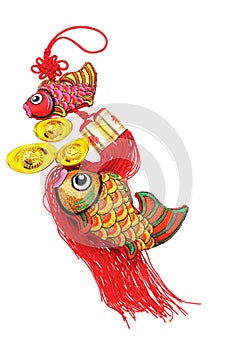 Auspicious Fish and Gold Ingot ornaments photo