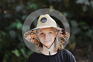 Aussie girl wearing a hat