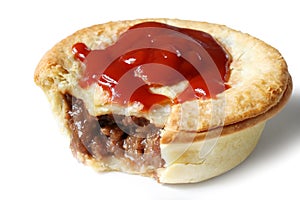 Aussie Meat Pie and Sauce photo