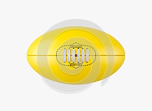 Aussie Rules Ball Yellow