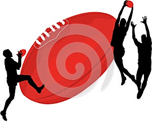 Aussie Rules Football Illustration