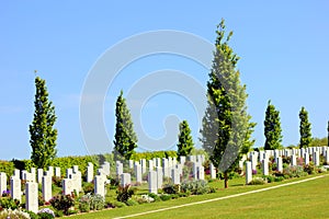 The austalian cemetery of the fisrt worldwar at villers bretonneux in picardy