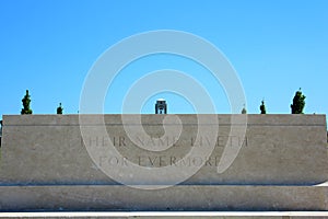 The austalian cemetery of the fisrt worldwar at villers bretonneux in picardy