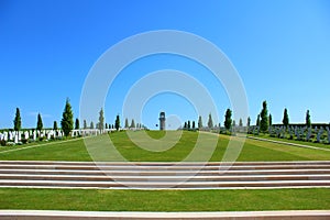 The austalian cemetery of the fisrt worldwar at villers bretonneux in picardy