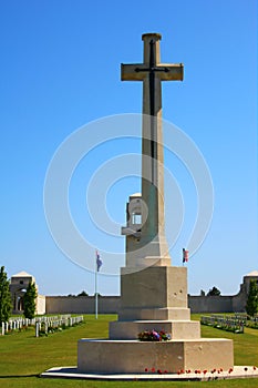 The austalian cemetery of the fisrt worldwar at villers bretonneux in picardy