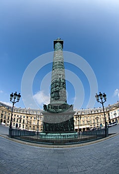 Austerlitz column in Place Vendome, Paris photo