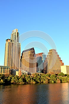 Austin Downtown Skyline at Sunset