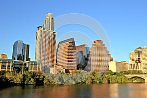 Austin Downtown Skyline at Sunset