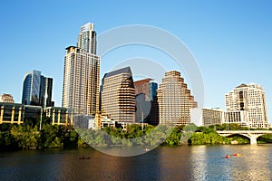 Austin Downtown Skyline at Sunset