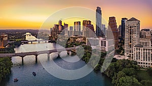 Austin Skyline in the evening