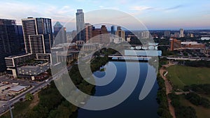 Austin Texas Downtown City Skyline Urban Architecture Panoramic