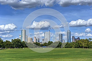 Austin, Texas skyline from Zilker Park photo