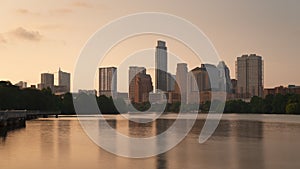 Austin, Texas, USA downtown skyline on the Colorado River