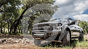 Cool majestic looking shots of a Ford Raptor going off road