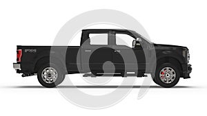 Renderings of a Black Ford F-150 truck