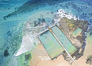 Austinmer Ocean Pools aerial