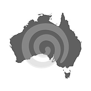 Australia blank map icon