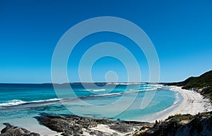 Australia, breathtaking 11 Mile Beach with its turquoise water in Esperance.