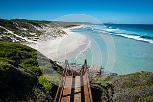 Australia, breathtaking 11 Mile Beach with its turquoise water in Esperance.