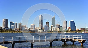Australia City of Perth panoramic view
