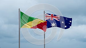 Australia and Congo-Brazzaville flag