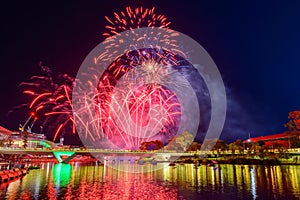 Australia Day fireworks in Adelaide