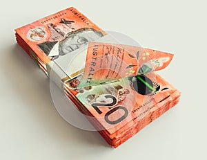 Australia Dollar Cash Note Wad