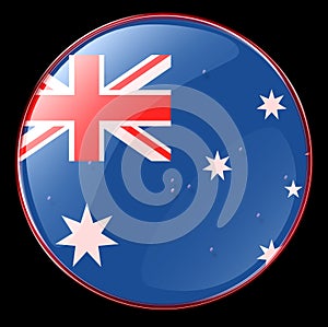 Australia Flag Button