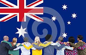 Australia Flag Country Nationality Liberty Concept