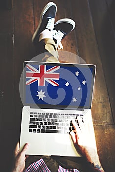 Australia Flag Country Nationality Liberty Concept