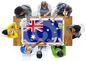 Australia Flag Country Nationality Liberty Concept