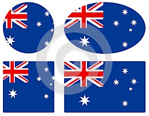 Australia flag - country in Oceania