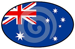 Australia flag - country in Oceania