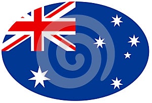 Australia flag - country in Oceania