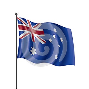 Australia flag, vector illustration