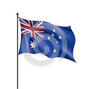 Australia flag, vector illustration