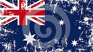 Australia flag vector illustration.