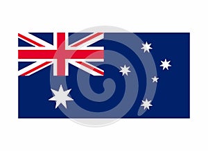 Australia flag vector isolated. Best for Australia independence day illustration