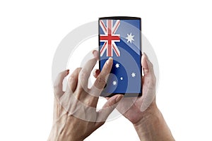 Australia flagged screen