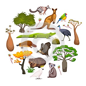 Australia Flora Fauna Composition