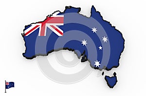 Australia high detailed 3D map