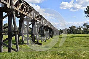 Australia, NSW, Gundagai, old bridge