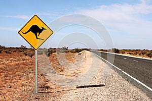 Australia kangaroo sign